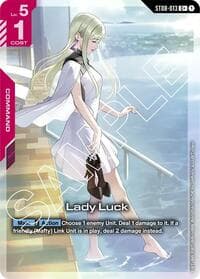 Lady Luck (C+) - Starter Deck 08: Flash of Radiance - Gundam Card Game card