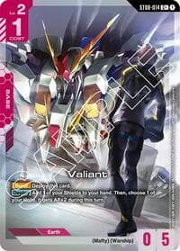 Valiant (C+) - Starter Deck 08: Flash of Radiance - Gundam Card Game card