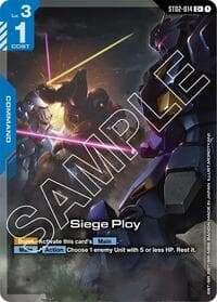 Siege Ploy (C+) - Starter Deck 08: Flash of Radiance - Gundam Card Game card