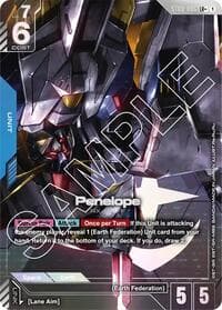Penelope (LR+) - Starter Deck 08: Flash of Radiance - Gundam Card Game card