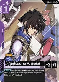 Setsuna F. Seiei (C+) - Starter Deck 07: Celestial Drive - Gundam Card Game card