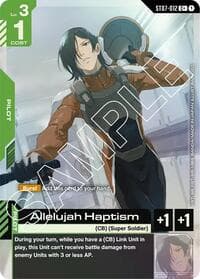 Allelujah Haptism (C+) - Starter Deck 07: Celestial Drive - Gundam Card Game card