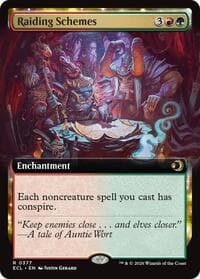 Raiding Schemes (Extended Art) - Lorwyn Eclipsed - Magic: The Gathering card