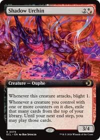 Shadow Urchin (Extended Art) - Lorwyn Eclipsed - Magic: The Gathering card