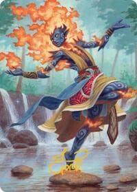 Ashling, Rekindled Art Card (16/54) (Gold-Stamped Signature) - Art Series: Lorwyn Eclipsed - Magic: The Gathering card