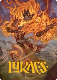Ashling, Rekindled Art Card (33/54) (Gold-Stamped Signature) - Art Series: Lorwyn Eclipsed - Magic: The Gathering card