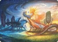 Celestial Reunion Art Card (19/54) - Art Series: Lorwyn Eclipsed - Magic: The Gathering card