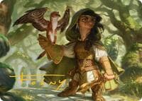 Crossroads Watcher Art Card (Gold-Stamped Signature) - Art Series: Lorwyn Eclipsed - Magic: The Gathering card