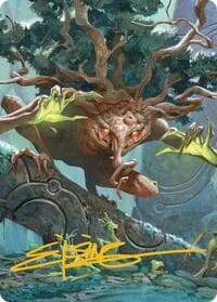 Ferrafor, Young Yew Art Card (Gold-Stamped Signature) - Art Series: Lorwyn Eclipsed - Magic: The Gathering card