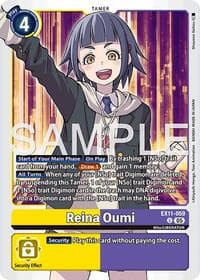 Reina Oumi - Dawn of Liberator - Digimon Card Game card