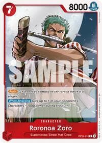 Roronoa Zoro - OP14-015 - The Azure Sea's Seven - One Piece Card Game card