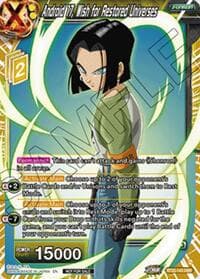 Android 17, Wish for Restored Universes (Ultra-Bout Series Tournament Pack Vol.1) - Tournament Promotion Cards - Dragon Ball Super: Masters card