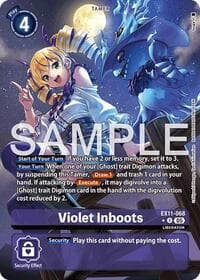 Violet Inboots (Alternate Art) - Dawn of Liberator - Digimon Card Game card