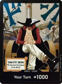 DON!! Card (Dracule Mihawk) - The Azure Sea's Seven - One Piece Card Game card