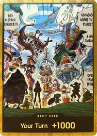 DON!! Card (Egghead) (Gold) - The Azure Sea's Seven - One Piece Card Game card