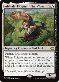 Abigale, Eloquent First-Year - Promo Pack: Lorwyn Eclipsed - Magic: The Gathering card