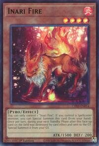 Inari Fire - THE CHRONICLES DECK: Spirit Charmers (All-Foil Edition) - YuGiOh card