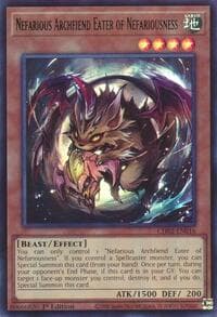 Nefarious Archfiend Eater of Nefariousness - THE CHRONICLES DECK: Spirit Charmers (All-Foil Edition) - YuGiOh card