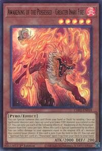 Awakening of the Possessed - Greater Inari Fire - THE CHRONICLES DECK: Spirit Charmers (All-Foil Edition) - YuGiOh card