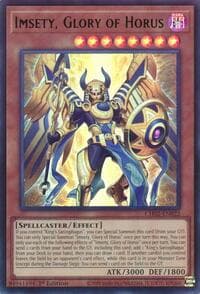 Imsety, Glory of Horus - THE CHRONICLES DECK: Spirit Charmers (All-Foil Edition) - YuGiOh card