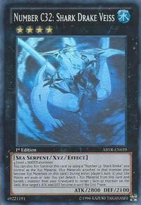 Number C32: Shark Drake Veiss (Ghost Rare) - Abyss Rising - YuGiOh card