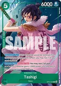 Tashigi (Dash Pack) - The Azure Sea's Seven - One Piece Card Game card