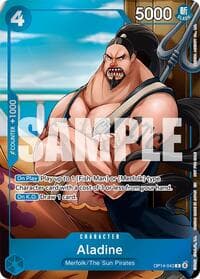 Aladine (Dash Pack) - The Azure Sea's Seven - One Piece Card Game card