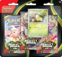Perfect Order 3 Pack Blister [Chikorita] - ME03: Perfect Order - Pokemon card