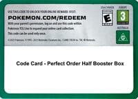 Code Card - Perfect Order Booster Box - ME03: Perfect Order - Pokemon card