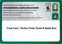 Code Card - Perfect Order Build & Battle Box - ME03: Perfect Order - Pokemon card