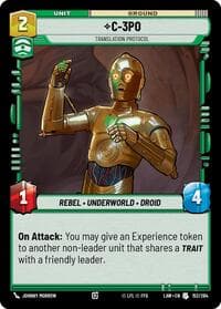 C-3PO - Translation Protocol - A Lawless Time - Star Wars: Unlimited card