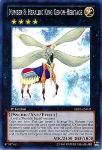 Number 8: Heraldic King Genom-Heritage - Abyss Rising - YuGiOh card