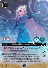 Elsa - Ice Maker (Foil) - Disney Lorcana Promo Cards - Disney Lorcana card