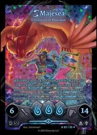Majesea - Champion of Poseidon (Serialized) - Divine Champions: Firestorm - Elestrals card