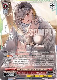Modernia: First Affection (SEC+) (Silver Stamp) - GODDESS OF VICTORY: NIKKE - Weiss Schwarz card