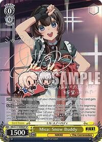 Mica: Snow Buddy (SP) (Silver Stamp) - GODDESS OF VICTORY: NIKKE - Weiss Schwarz card