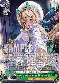 Rupee: Winter Shopper (SP) (Silver Stamp) - GODDESS OF VICTORY: NIKKE - Weiss Schwarz card