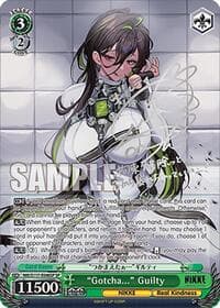 "Gotcha..." Guilty (SP) (Silver Stamp) - GODDESS OF VICTORY: NIKKE - Weiss Schwarz card