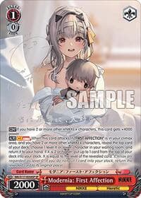 Modernia: First Affection (SP) (Silver Stamp) - GODDESS OF VICTORY: NIKKE - Weiss Schwarz card
