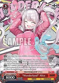 "Wonderland" Alice (SP) (Silver Stamp) - GODDESS OF VICTORY: NIKKE - Weiss Schwarz card