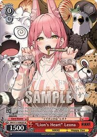 "Lion's Heart" Leona (SP) (Silver Stamp) - GODDESS OF VICTORY: NIKKE - Weiss Schwarz card