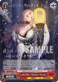 Ludmilla: Winter Owner (SP) (Silver Stamp) - GODDESS OF VICTORY: NIKKE - Weiss Schwarz card