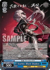 Scarlet: Black Shadow (SP) (Silver Stamp) - GODDESS OF VICTORY: NIKKE - Weiss Schwarz card