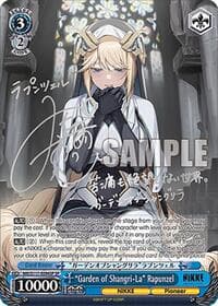 "Garden of Shangri-La" Rapunzel (SP) (Silver Stamp) - GODDESS OF VICTORY: NIKKE - Weiss Schwarz card