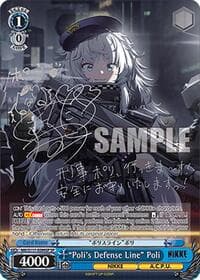 "Poli's Defense Line" Poli (SP) (Silver Stamp) - GODDESS OF VICTORY: NIKKE - Weiss Schwarz card