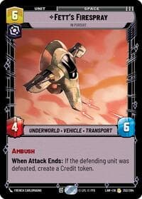 Fett's Firespray - In Pursuit - A Lawless Time - Star Wars: Unlimited card