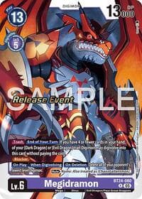 Megidramon - Time Stranger Release Event Cards - Digimon Card Game card