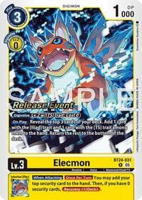 Elecmon - Time Stranger Release Event Cards - Digimon Card Game card