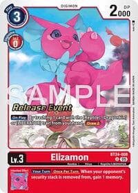 Elizamon - Time Stranger Release Event Cards - Digimon Card Game card