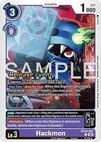 Hackmon - Time Stranger Release Event Cards - Digimon Card Game card